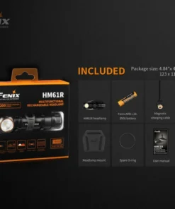 FENIX HM61R MULTIFUNCTIONAL RECHARGEABLE HEADLAMP Headlamps