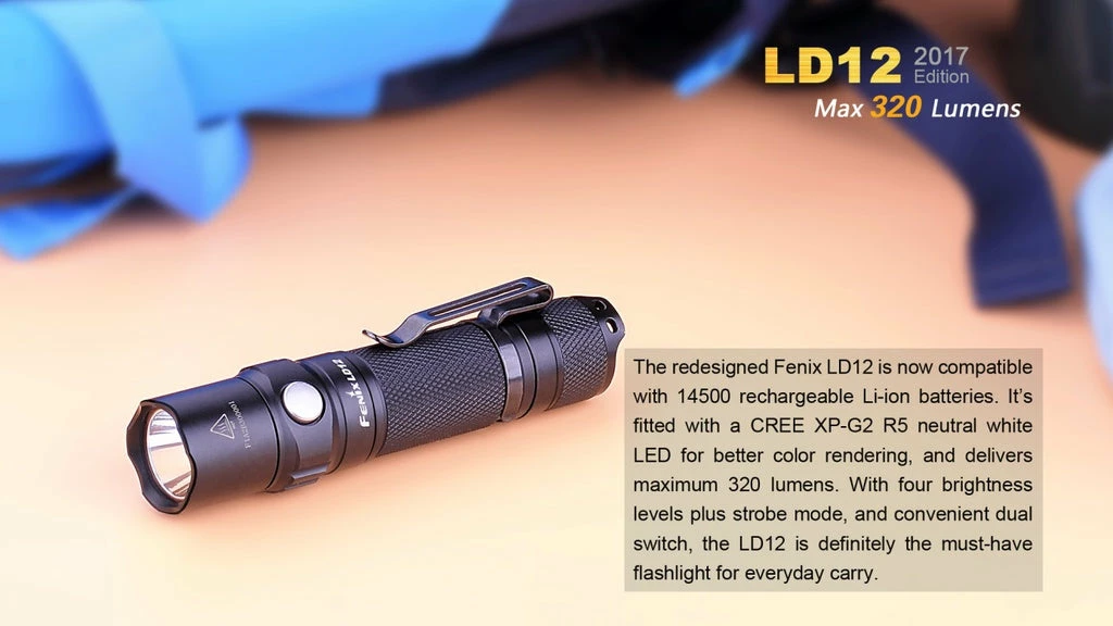 FENIX LD12 320 LUMENS EDC POCKET FLASHLIGHT Flashlights 15 FENIX LD12 320 LUMENS EDC POCKET FLASHLIGHT Flashlights