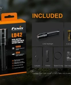 Flashlights FENIX LD42 1000 LUMENS HIGH-OUTPUT OUTDOOR FLASHLIGHT