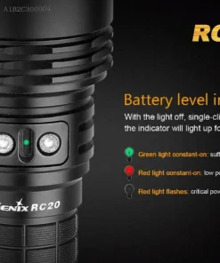 FENIX RC20 1000 LUMENS RECHARGEABLE FLASHLIGHT