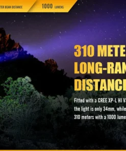 FENIX TK20R 1000 LUMENS RECHARGEABLE FLASHLIGHT