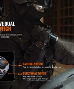 FENIX TK20R V2.0 3000 LUMENS RECHARGEABLE TAC FLASHLIGHT