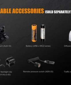 FENIX TK25 RED HUNTING FLASHLIGHT - 1000 LUMENS