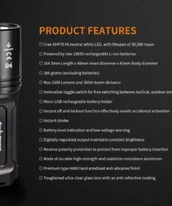 Flashlights FENIX TK35UE 2018 FLASHLIGHT - 3200 LUMENS