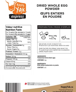 Food & Food Storage HAPPY YAK DRIED WHOLE EGG POWDER