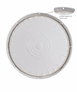 Good2GoCo White Food Grade Bucket With Lid - 5 Gallon (6 Pack)
