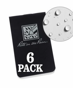 Waterproof Notebooks Rite In The Rain Weatherproof On The Go Wallet Notebook 6 Pack