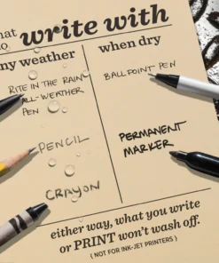 Rite In The Rain Weatherproof Bulk Copier Paper 8.5 In. X 11 In. 500 Sheets - 20# 20 Rite In The Rain Weatherproof Bulk Copier Paper 8.5 In. X 11 In. 500 Sheets - 20#