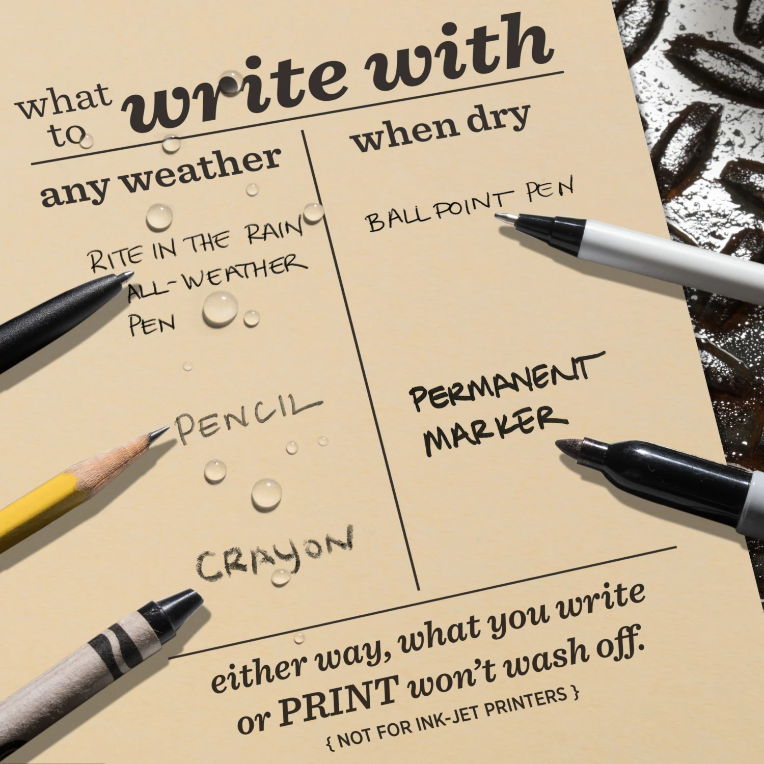 Rite In The Rain Weatherproof Bulk Copier Paper 8.5 In. X 11 In. 500 Sheets - 20# 10 Rite In The Rain Weatherproof Bulk Copier Paper 8.5 In. X 11 In. 500 Sheets - 20#