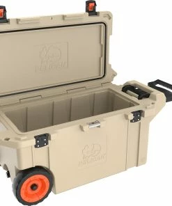 Coolers Pelican 80QT Elite Wheeled Cooler - Tan/Orange