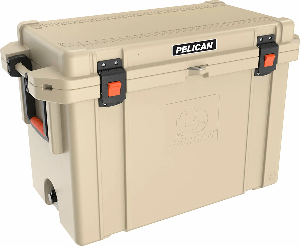 Pelican 95QT Elite Cooler - Tan/Orange 1 Pelican 95QT Elite Cooler - Tan/Orange