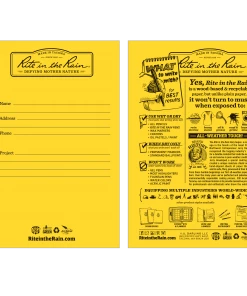 Rite In The Rain Weatherproof Stapled Pattern Notebook, 4.625 In. X 7 In. - 3 Pack Books, Binders & Notepads