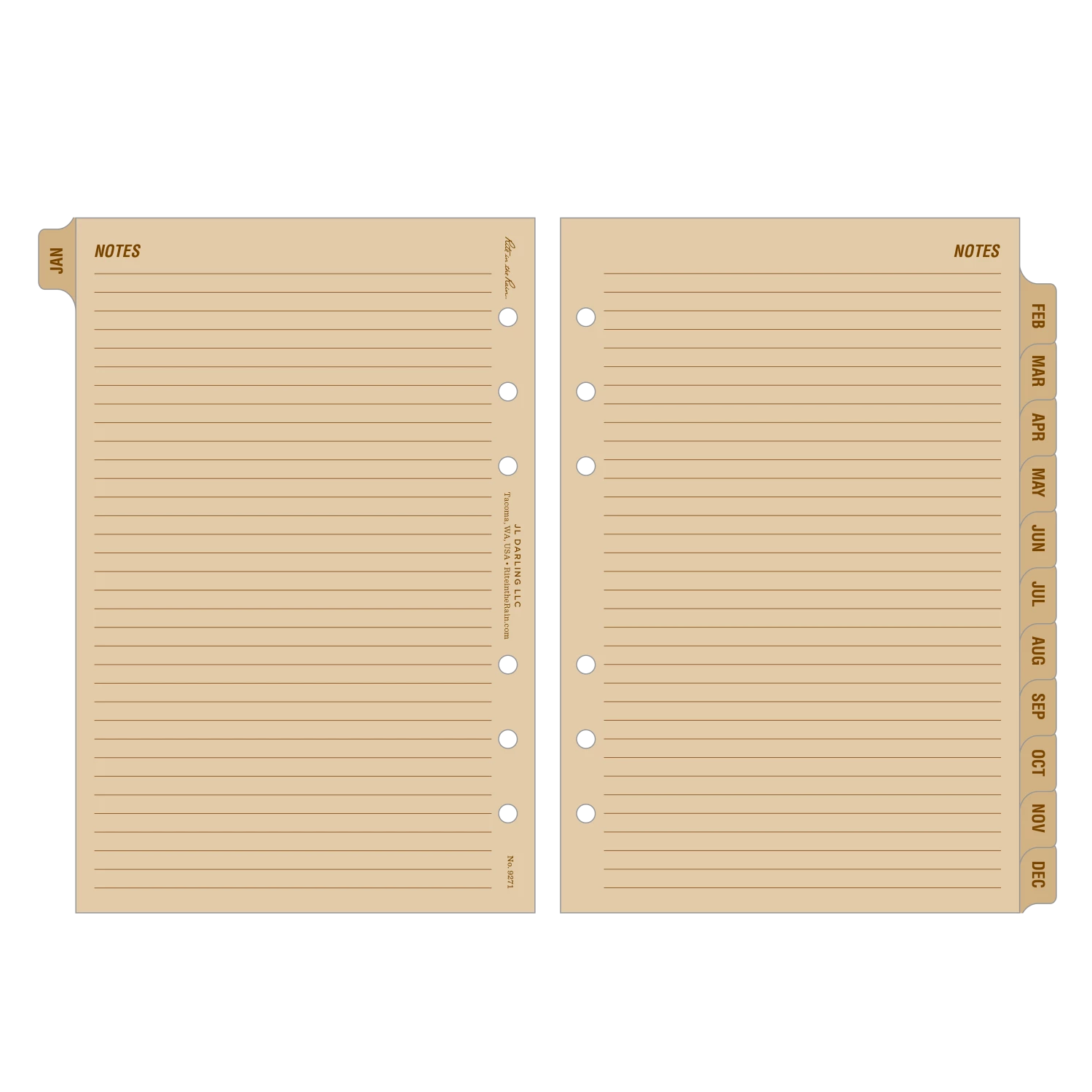 Rite In The Rain Weatherproof Weekly Calendar Set, 5 In. X 7 In. 2 Rite In The Rain Weatherproof Weekly Calendar Set, 5 In. X 7 In.