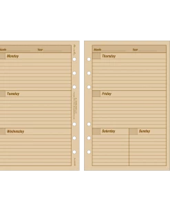 Rite In The Rain Weatherproof Weekly Calendar Set, 5 In. X 7 In. 11 Rite In The Rain Weatherproof Weekly Calendar Set, 5 In. X 7 In.