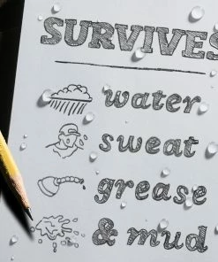 Rite In The Rain Weatherproof Stapled Notebook, 4.625 In. X 7 In. - 3 Pack 30 Rite In The Rain Weatherproof Stapled Notebook, 4.625 In. X 7 In. - 3 Pack