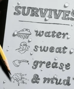 Waterproof Notebooks Rite In The Rain Weatherproof Top Spiral DOPE Logbook, 4 In. X 6 In.