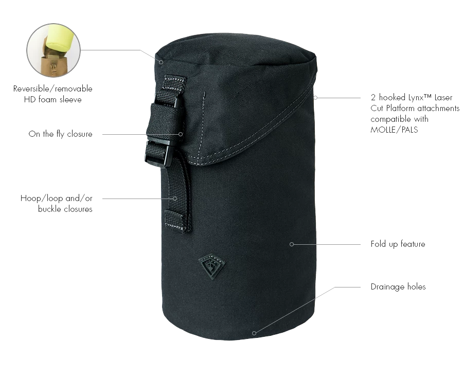 FIRST TACTICAL TACTIX SERIES BOTTLE POUCH - 1.0 LITRE Gear 7 FIRST TACTICAL TACTIX SERIES BOTTLE POUCH - 1.0 LITRE Gear