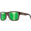 Gear WILEY X OVATION - CAPTIVATE Polarized Green Mirror With Matte Wood Grain Frame