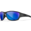 WILEY X CLIMB - CAPTIVATE Polarized Blue Mirror With Matte Grey Frame Gear