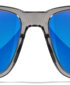 Wiley X Trek Sunglasses - Gloss Crystal Dark Grey Frame With Captivate Polarized Blue Mirror Lenses Gear