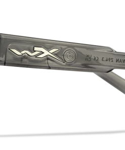 Wiley X Trek Sunglasses - Gloss Crystal Dark Grey Frame With Captivate Polarized Blue Mirror Lenses Gear