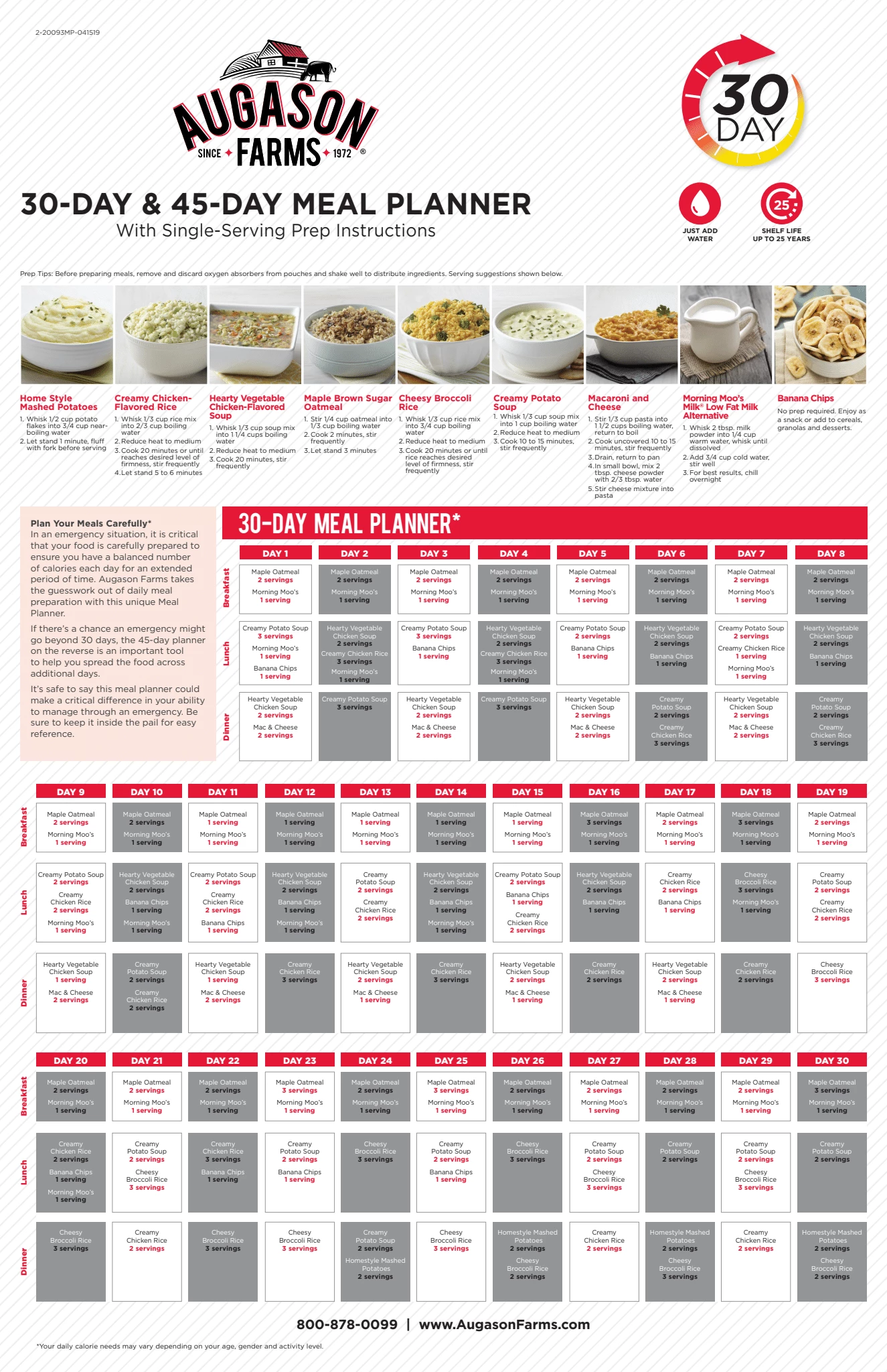 Augason Farms 30-Day Emergency Food Supply Food & Food Storage 16 Augason Farms 30-Day Emergency Food Supply Food & Food Storage